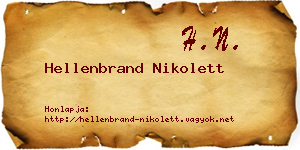 Hellenbrand Nikolett névjegykártya